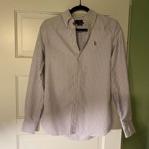Classic Ralph Lauren Striped Oxford Cotton Shirt